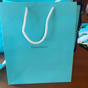 New Tiffany Paper shopping gift bag. Bag only
